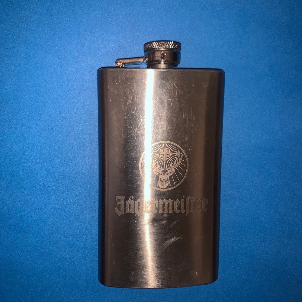 Jaegermeifter Stainless Steel 6 Oz. Flask